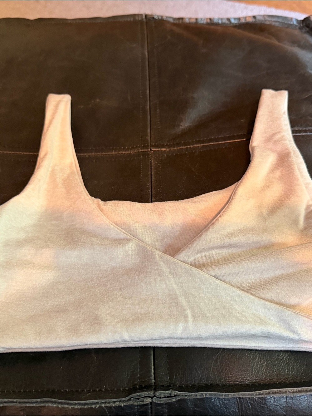 Vuori Halo Reversible Bra, Salt/Ecru, Size Small